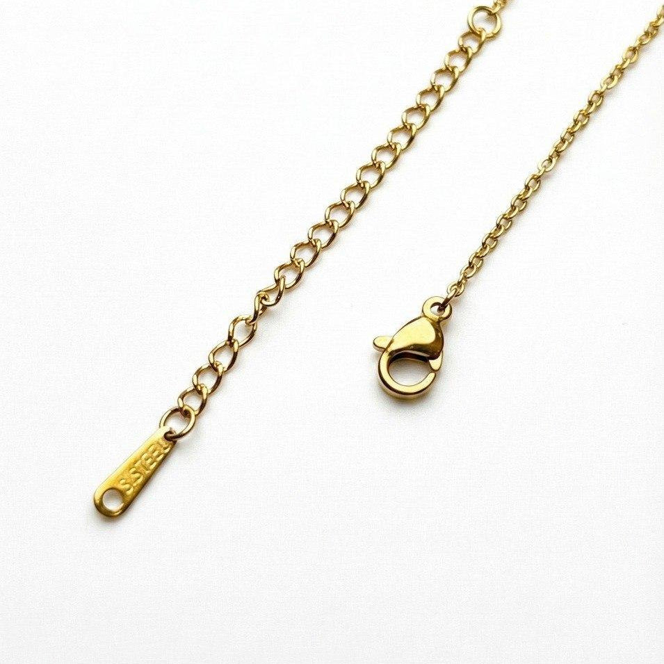 Crystal Clover Charm Necklace