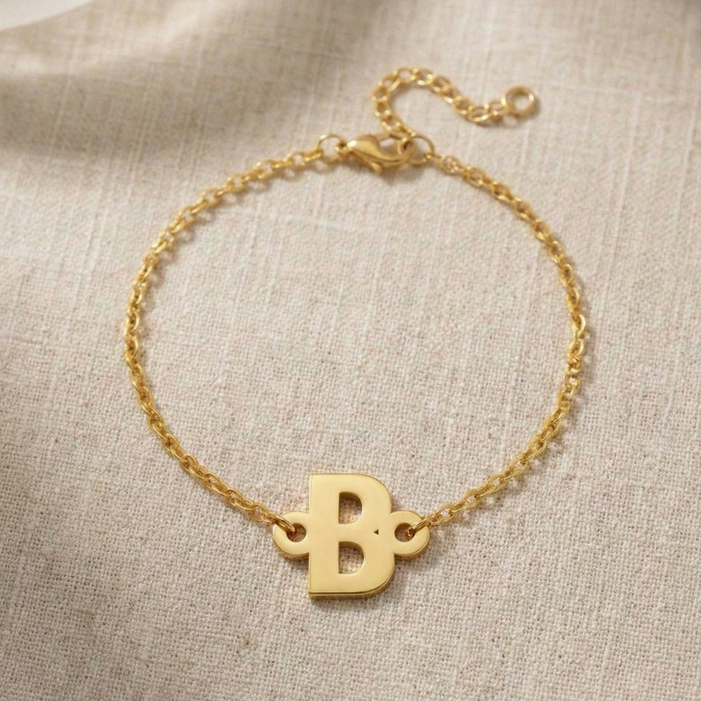 Minimal Letter Bracelet