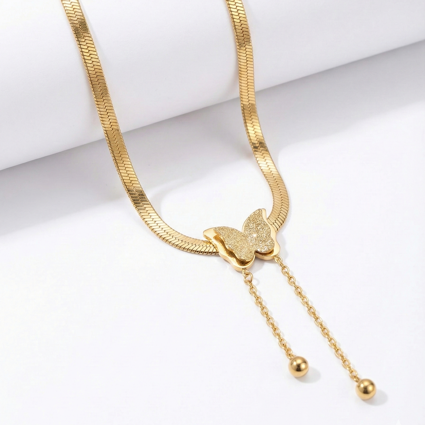 Butterfly Lariat Necklace