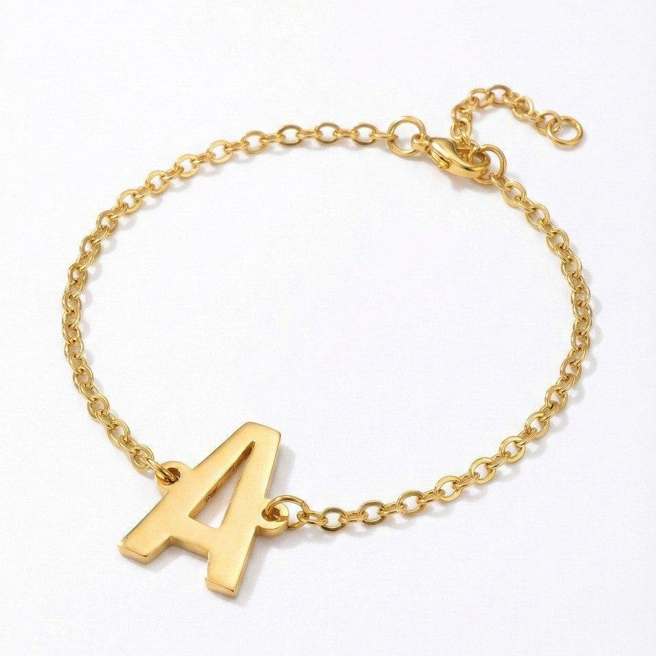 Minimal Letter Bracelet