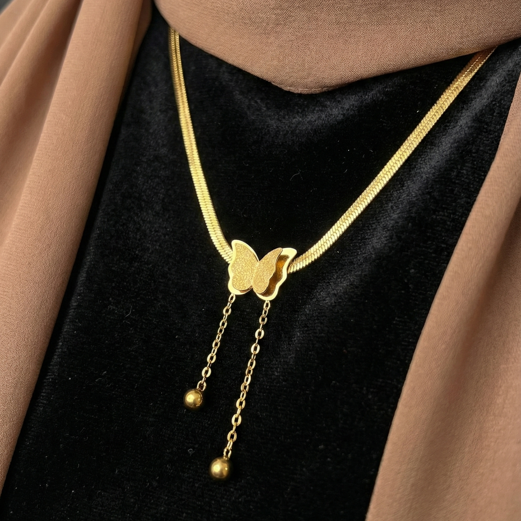 Butterfly Lariat Necklace