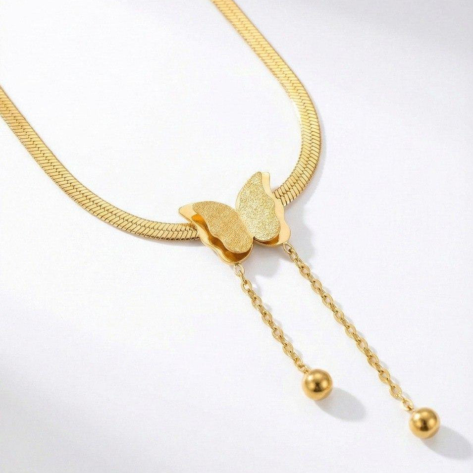Butterfly Lariat Necklace