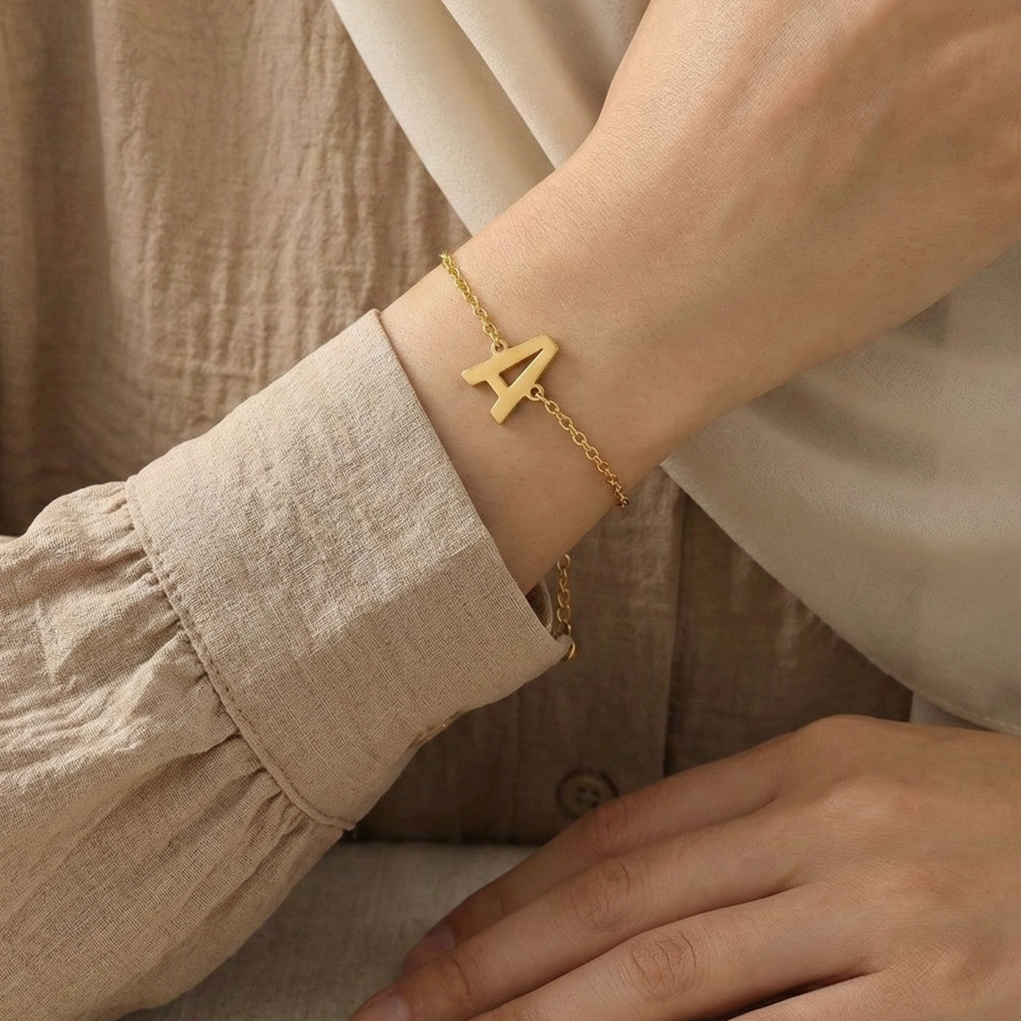 Minimal Letter Bracelet