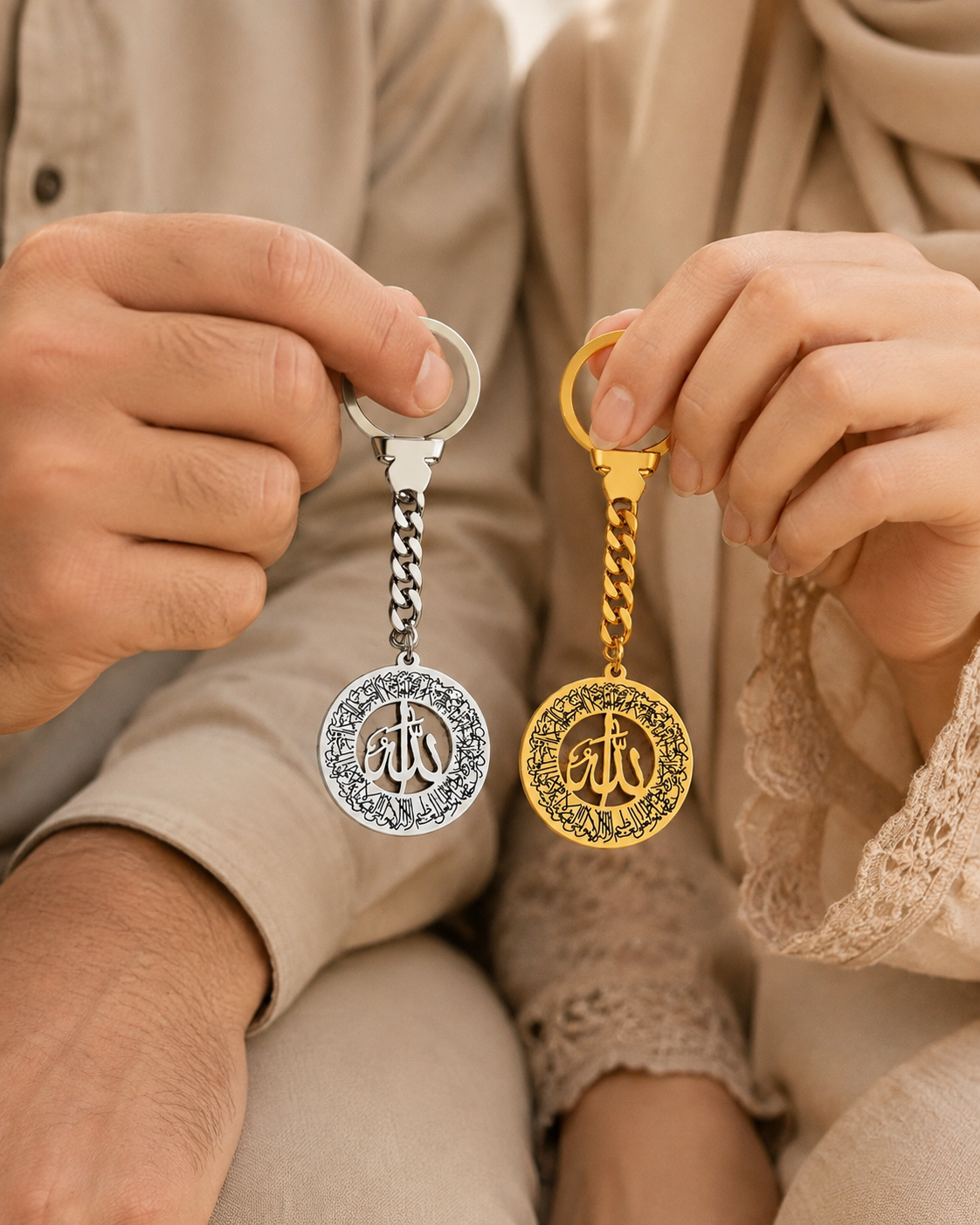 Couple Keychains آية الكرسي